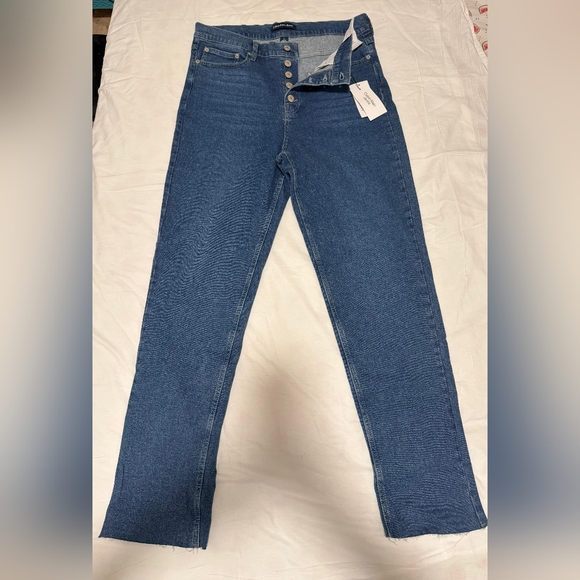 NWT Calvin Klein High Rise Blue Denim Jeans SIZE 14/32 CLOUSURE bottom - Picture 7 of 7